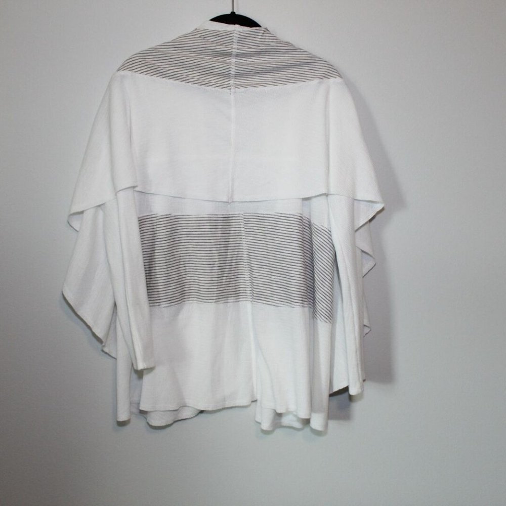 ✨2/$20 Soft Surroundings Open Front Drape Cardigan White Women's Small H12770 - Picture 10 of 12